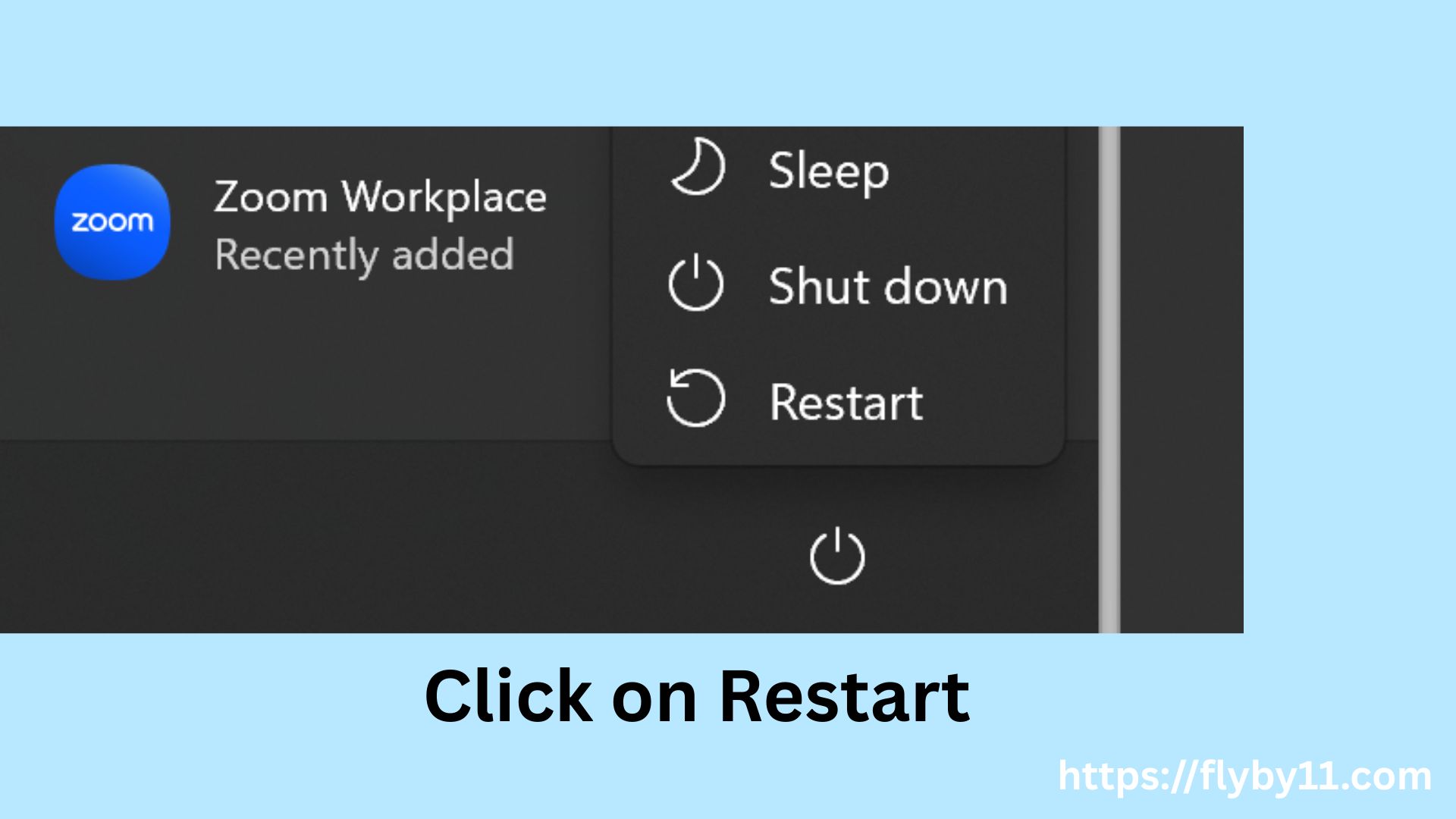 Restart your computer