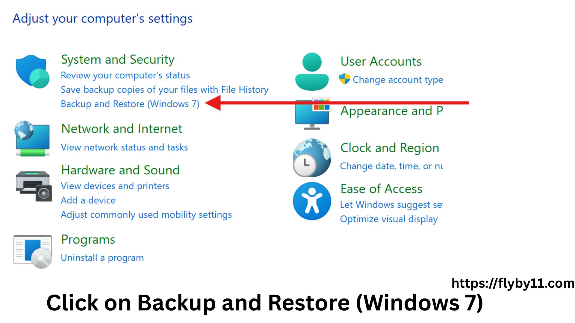 Backup and Restore (Windows 7)
