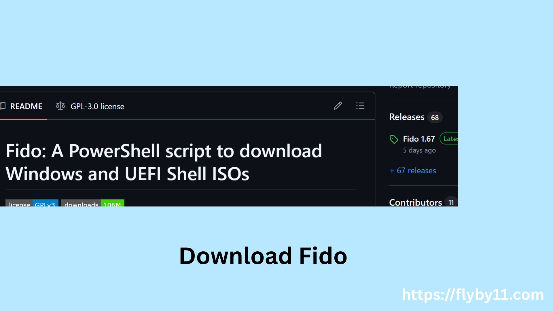 Download Fido script from GitHub