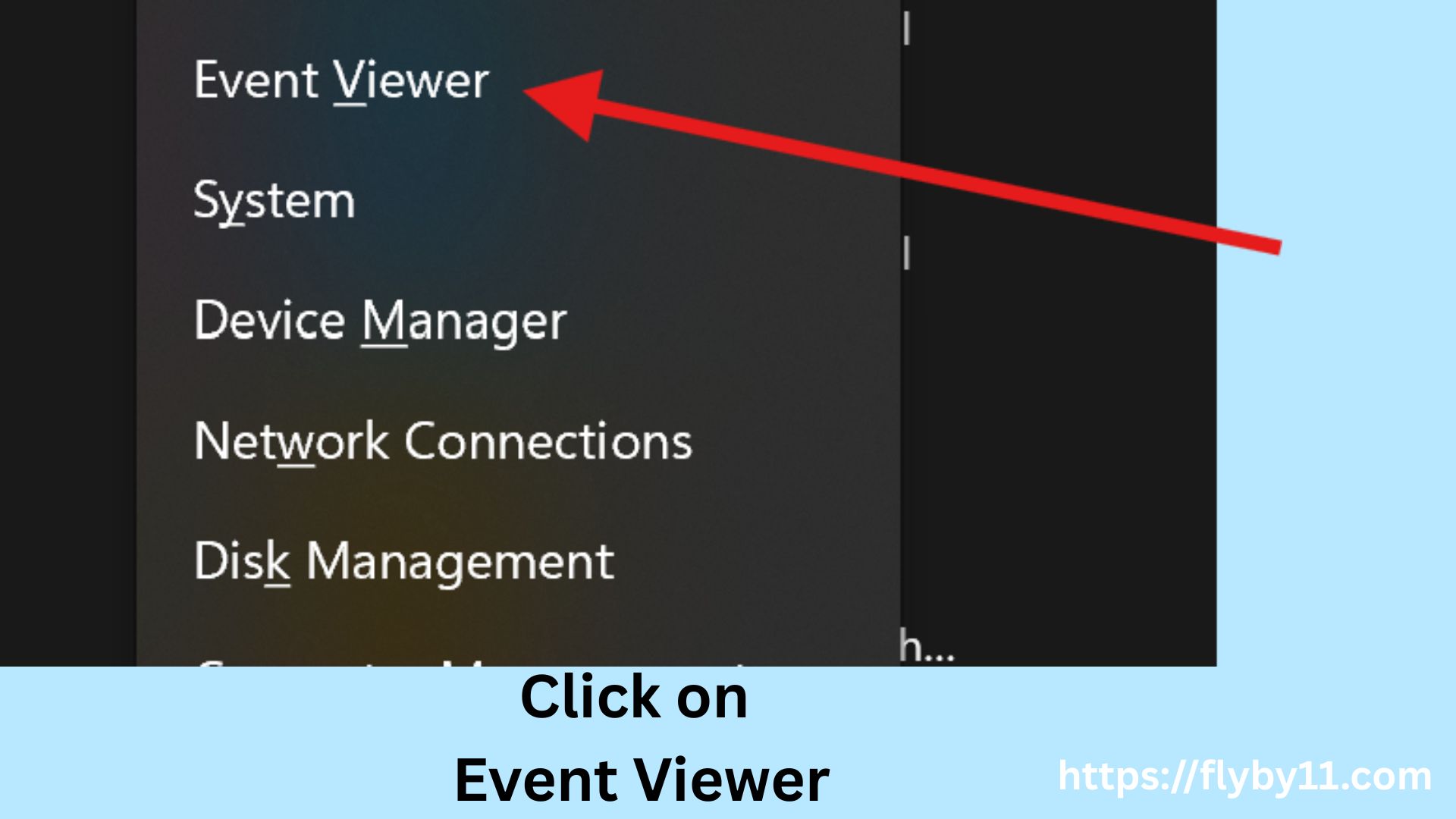 Open Event Viewer