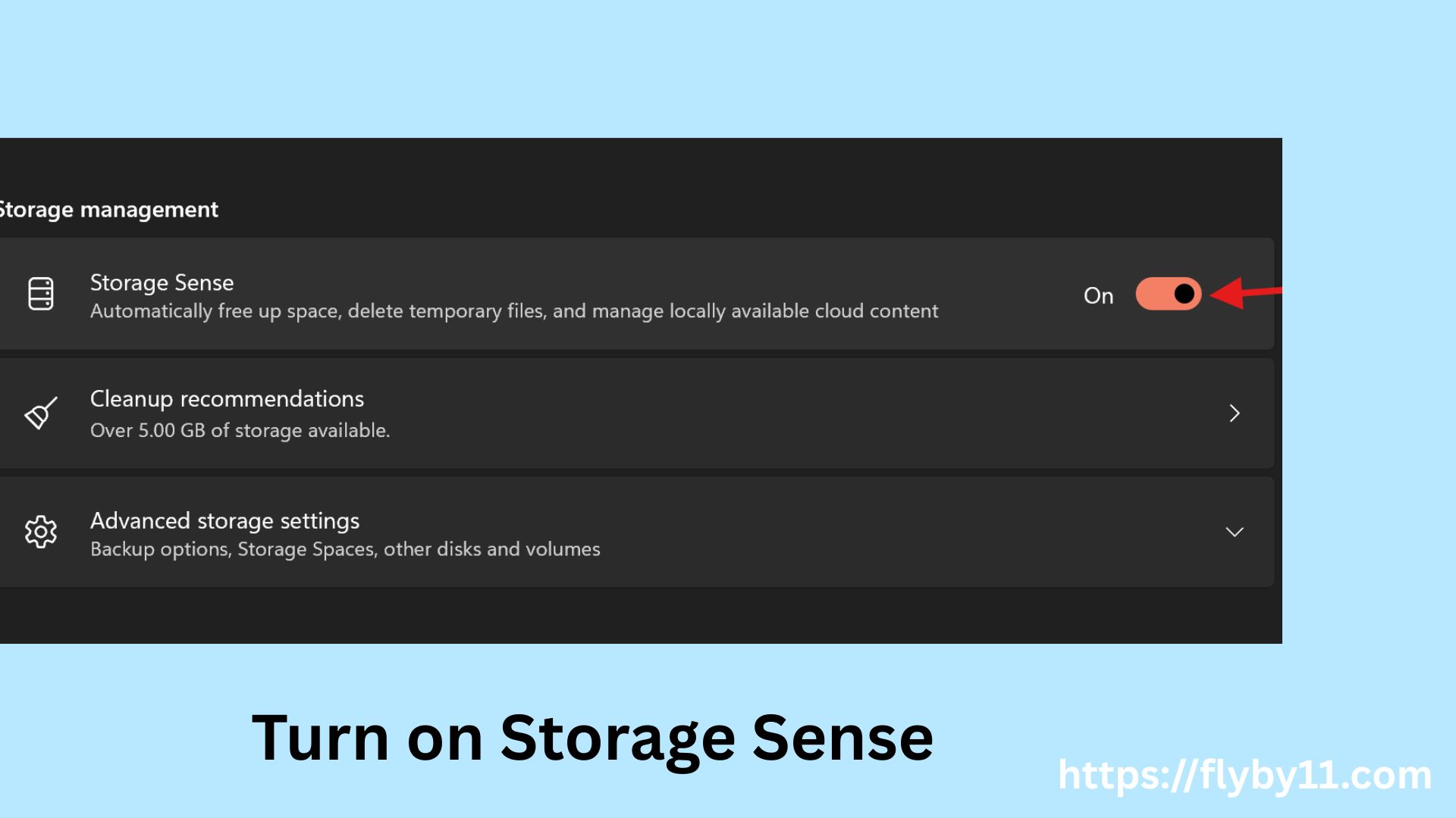 Storage Sense cleanup