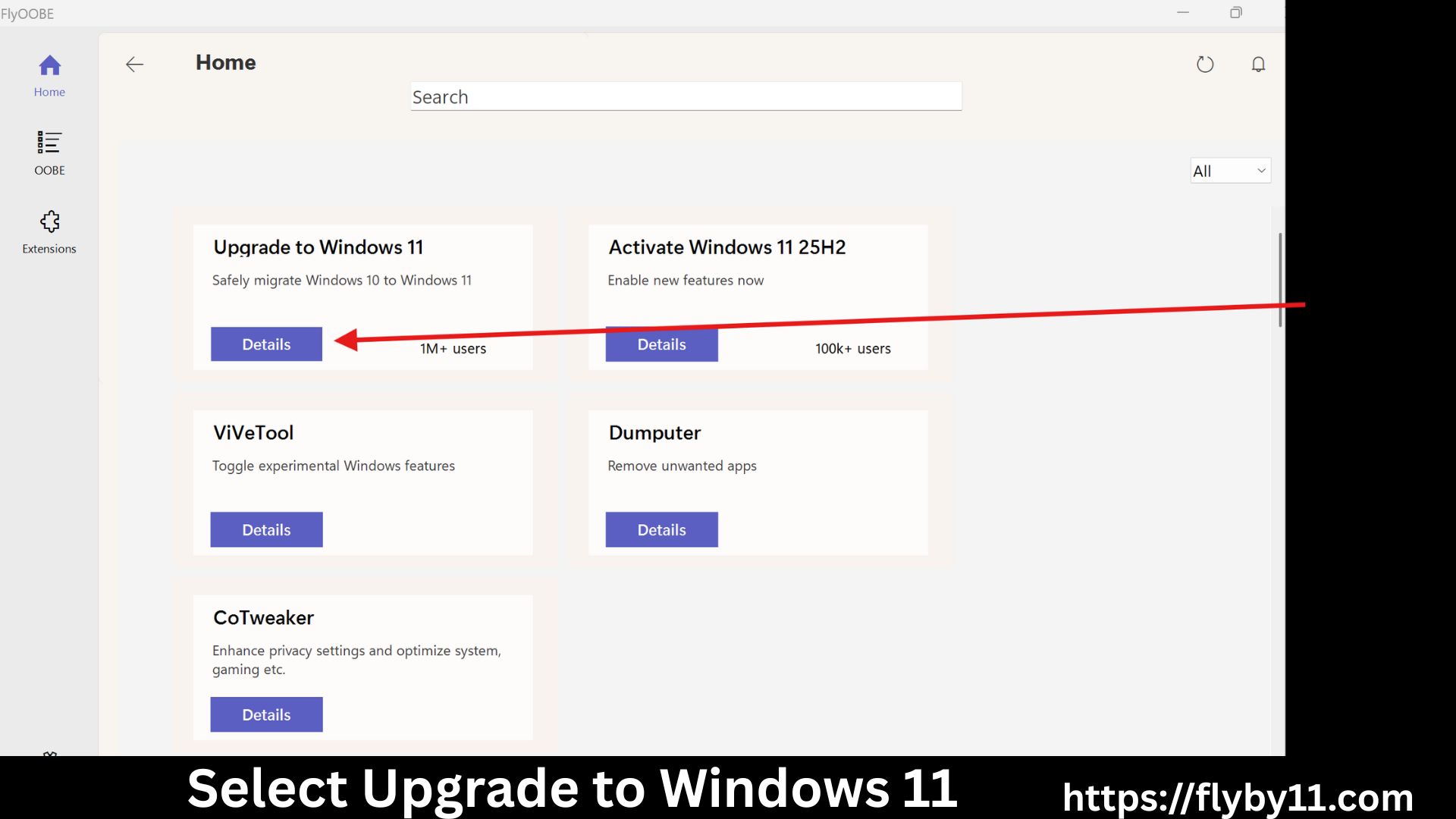 Flyoobe Upgrade to Windows 11